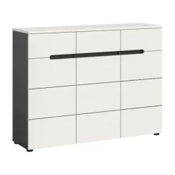 Rootz Shoe Cabinet - Shoe Storage - Footwear Organizer - Nem vedligeholdelse - 120x94x37 cm - Hvid efterligning