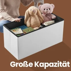 Rootz siddepladser med opbevaring - sammenfoldelig sædebryst - Opbevaringskiste - Rumbesparende - 76 cm x 38 cm x 38 cm