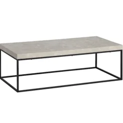 Rootz Simple sofabord - Moderne bord - Stor hyldebord - Robust metalramme - 120 cm x 60 cm x 38 cm