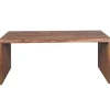 Rootz skrivebord massivt træ Sheesham computerbord 120 cm bredt ægte træ design arkiveringskontorbord i landlig stil
