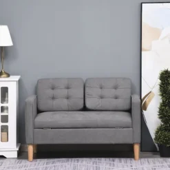 Rootz Sofa - 2-personers - Dobbelt sovesofa - Grå - 111 x 62 x 78 cm
