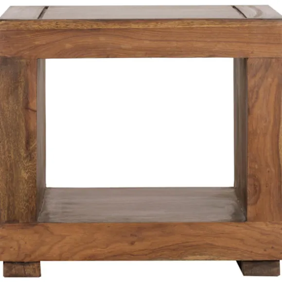 Rootz Sofabord - Massivt træ Sofabord - Sengebord - Firkantet Sofabord - Åbent rum - Træ - 50x50 cm