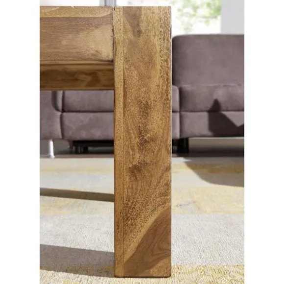 Rootz Sofabord - Sofabord - Massivt træ - Acacia - 110 x 60 cm - Rektangulært - Naturlig