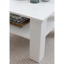 Rootz Sofabord - Sofaborde - Træ Sofabord - Hvid - Åbent rum - Opbevaringsrum - 60 x 42 x 60 cm