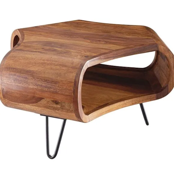 Rootz sofabord træ - moderne træ sofaborde - træ - brun - 55 x 38 x 55 cm