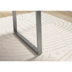 Rootz solidt kontorbord - Moderne skrivebord - Expression Kanter - Naturligt trækorn - Trapezformede metalben - 120 cm x 60 cm x 76 cm