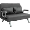 Rootz Sovesofa - Dobbeltsofa - Lænestolsseng - Gæsteseng - Sammenklappelig seng - Grå - 105 x 80 x 78 cm