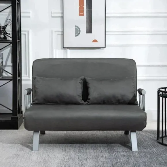 Rootz Sovesofa - Dobbeltsofa - Lænestolsseng - Gæsteseng - Sammenklappelig seng - Grå - 105 x 80 x 78 cm