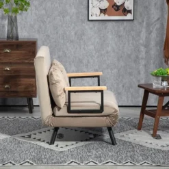 Rootz sovestol - gæsteseng - sovesofa - 5-niveau justerbart ryglæn - Robust stålramme - 102 cm x 73 cm x 81 cm