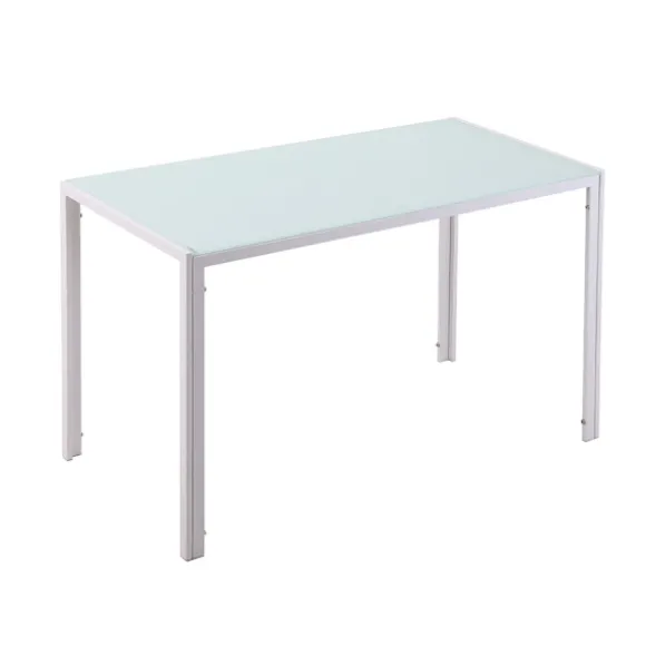 Rootz spisebord - køkkenbord - stort bord - moderne, holdbart, sæder til 4, robust og elegant - 120 cm x 60 cm x 75 cm - Hvid