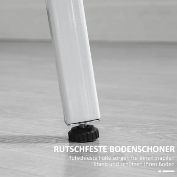 Rootz spisebord - rundt køkkenbord - moderne stil - træbordplade - robuste metalben - 80 cm x 76 cm - naturligt træ og hvid