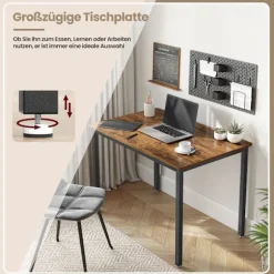 Rootz spisebord - skrivebord - køkkenbord - holdbart træspanel - 70 cm x 110 cm x 77 cm