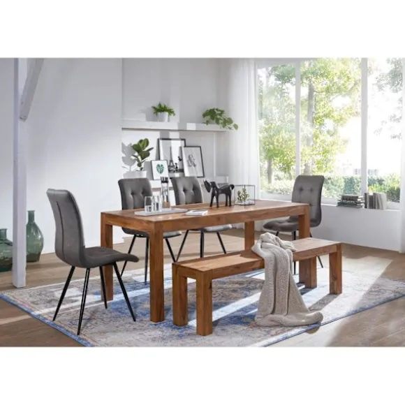 Rootz Spisebord - Spisebord - Massivt træ - 140 x 80 cm - Brun - - Håndlavet - FSC