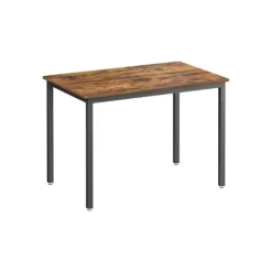 Rootz Spisebord til 4 - Vintage Brun-Sort - Spånpladebord - Stålben - 70 cm x 110 cm x 77 cm - 13,6 kg - 120 kg Kapacitet