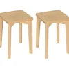 Rootz spisebordsstol i træ - Bøgestol - Stabelbar skammel - Fugtbestandig - 31 cm x 44,5 cm x 31 cm