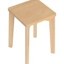 Rootz spisebordsstol i træ - Bøgestol - Stabelbar skammel - Fugtbestandig - 31 cm x 44,5 cm x 31 cm