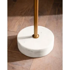 Rootz Square Sidebord - Moderne Accent Bord - Unikt håndlavet design - Holdbar marmorbase - 35 cm x 35 cm x 55 cm