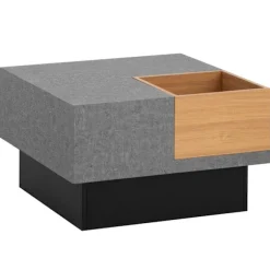 Rootz Square Sofabord - Moderne sofabord - Stilfuld stuebord - Rigelig opbevaring - 65 cm x 65 cm x 40 cm