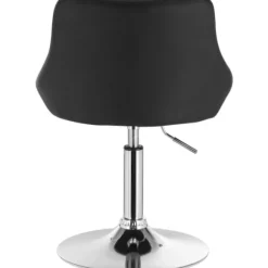 Rootz sæt med 2 barstole - Justerbare bordstole - Drejelige barstole - Komfortable, alsidige, robuste - Kunstlæder og krom - 47 cm x 37 cm x 66-82 cm | Fyndiq