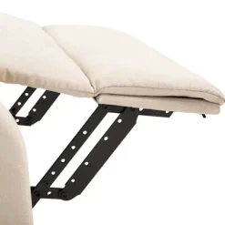 Rootz Stand-up Chair - Fjernbetjeningsstol - Tv Stol - Linned + Træ + Skum - Creme - 72,5 X 94 X 109 Cm