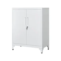 Rootz stålmetalskab - Opbevaringsorganisator - Grå farve - Heavy Duty - Justerbare hylder - 40cm x 80cm x 90cm