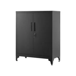 Rootz stålmetalskab - Opbevaringsorganisator - Sort - Justerbare hylder - Heavy Duty - 40cm x 80cm x 90cm