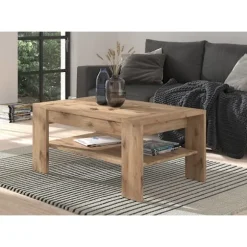 Rootz Titan Sofabord - Nox Oak NB - Træmateriale - Modulær design - FSC Certified - Ca. 100 x 45 x 60 cm