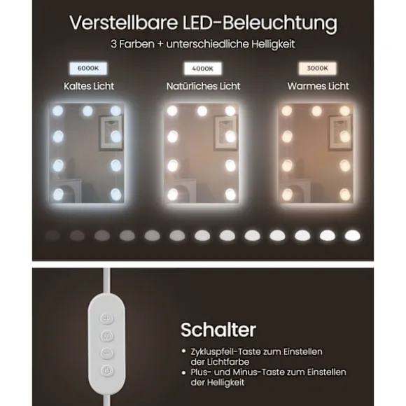 Rootz Toiletbord - Vaskebord - Makeup Skrivebord - Spånplademateriale - Rummelig opbevaring - Nem montering - Anti-tip funktion - Cloud White - 40 cm | Fyndiq