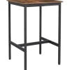 Rootz Træbarbord - Vintage køkkenbord - Køkkenbarborde - Højt skrivebord - Industrielt - Træ & Metal - 60 x 60 x 90 cm