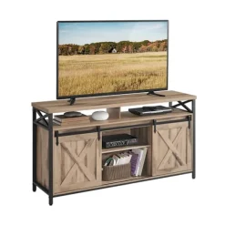 Rootz TV -kabinet - Stand - Media Console - Robust stål - 40 x 147 x 76 cm - Op til 65 "TVS - Brown Black