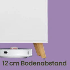 Rootz TV -kabinet - tv -bord - 2 -dørs tv -stativ - Hvid finish - 140 cm x 40 cm x 50 cm