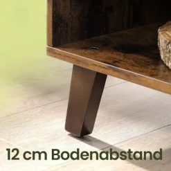 Rootz TV -kabinet - tv -bord - Underholdningsstativ - Justerbare hylder - Vintage Brown - 140 cm x 40 cm x 50 cm
