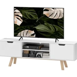 Rootz TV -kommode - TV -kabinet - Underholdningskonsol - Kabelstyring - 150 x 39 x 50 cm