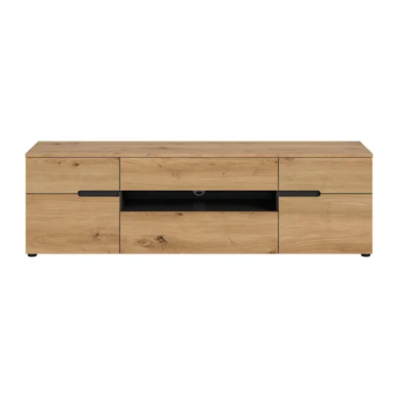 Rootz TV Lowboard - Media Console - Entertainment Stand - Ample Storage - 55x184x44 cm
