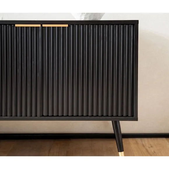 Rootz TV Underskab - Moderne Design - Lameldøre - Rigelig opbevaring - 150 cm x 60 cm x 39 cm