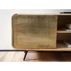 Rootz tv-underskab - Mediekonsol - TV-stander - Expressive Wood Grain - Passer til tv'er op til 70