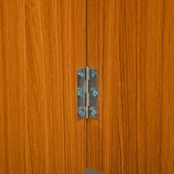 Rootz Udtrækkeligt spisebord - Foldebord - Mobilt moderne design - Glat - Løbende - Spånplade - Teak - Hvid - 120cm X 80cm X 73cm