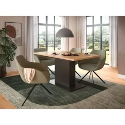 Rootz Udvideligt spisebord - Udvideligt spisebord - Justerbar tabel - holdbar, let at rengøre - 150-190 cm x 76 cm x 80 cm