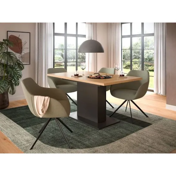 Rootz Udvideligt spisebord - Udvideligt spisebord - Justerbar tabel - holdbar, let at rengøre - 150-190 cm x 76 cm x 80 cm