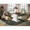 Rootz Udvideligt spisebord - Imitation White & Gray - Space Saving - Chipboard Material - 150-190 cm x 76 cm x 80 cm