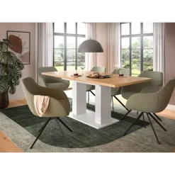 Rootz Udvideligt spisebord - justerbart spisebord - Udvidelig bord - holdbar og let rengøring - 150-190 cm x 76 cm x 80 cm