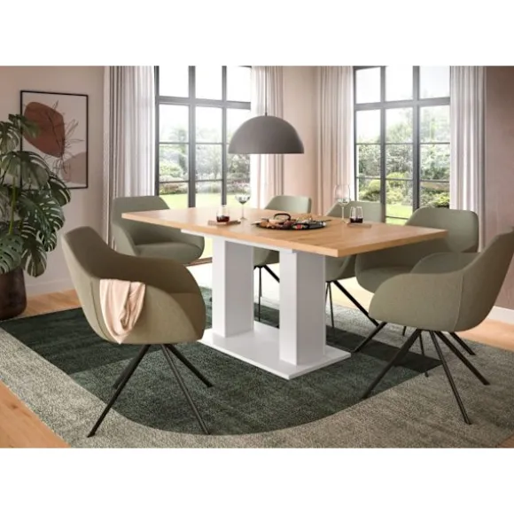 Rootz Udvideligt spisebord - justerbart spisebord - Udvidelig bord - holdbar og let rengøring - 150-190 cm x 76 cm x 80 cm