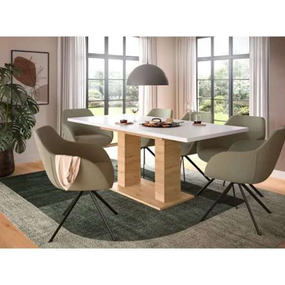 Rootz Udvideligt spisebord - Udvidelig bord - Spisemøbler - let justerbare - 150-190x76x80 cm