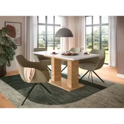 Rootz Udvideligt spisebord - Udvidelig bord - Spisemøbler - let justerbare - 150-190x76x80 cm