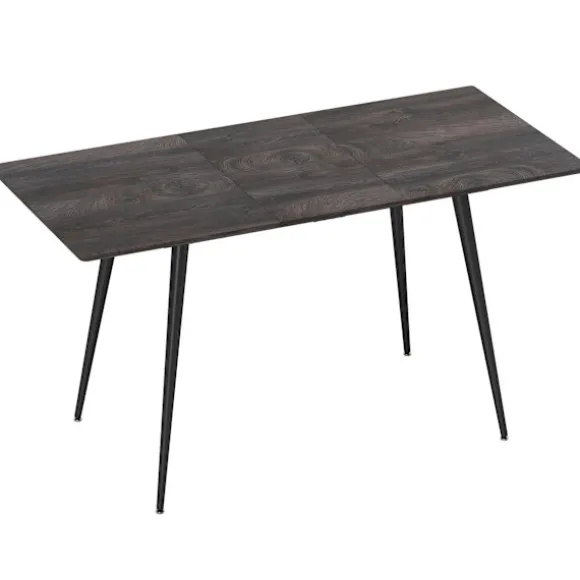 Rootz udvideligt spisebord - Udvidbart køkkenbord - Pladsbesparende bord - Sæder 6 til 8 - Robuste stålben - Grå - 120/160x75x77cm