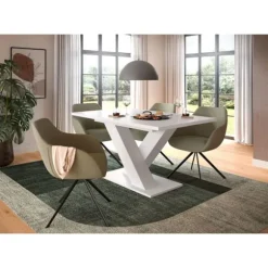 Rootz Udvideligt spisebord - Rummelig spisebord - Justerbar bord - Holdbar og let rengøring - 150-190 x 76 x 80 cm
