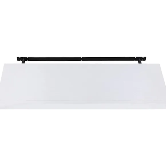 Rootz væghylde - Vægmonteret hylde - Flydende hylde - MDF flydende hylde med skuffe - Hvid - 40 cm x 25 cm x 5 cm - Yderligere opbevaring