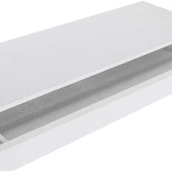 Rootz væghylde - Vægmonteret hylde - Flydende hylde - MDF flydende hylde med skuffe - Hvid - 40 cm x 25 cm x 5 cm - Yderligere opbevaring
