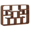 Rootz væghylde 80x55x15 cm massiv sheesham træ hængende hylde moderne svævende - Stor design svævende hylde - Hylde Hængende Stue - bogreol væg