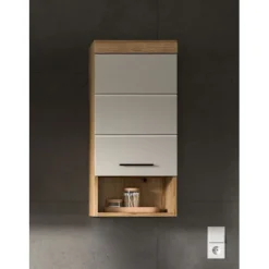Rootz vægmonteret basiskab - opbevaringsenhed - arrangør - kompakt design - MDF front - 37x79x24cm